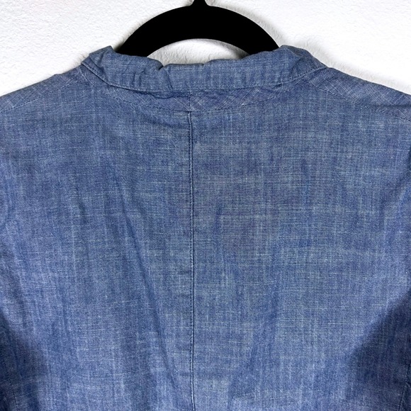 H&M Boys Chambray Blue Blazer Two Button Front Pockets Classic Style Youth 13-14 - Picture 12 of 12